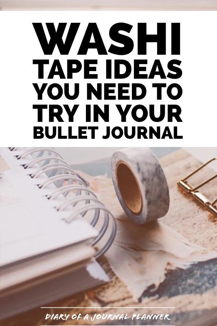 40 Creative Bullet Journal Washi Tape Ideas